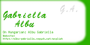 gabriella albu business card